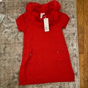 Janie and Jack - Brand New with Tags Red Sweater Kids Dress